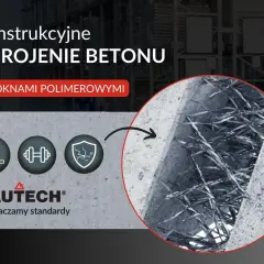 Włókna do betonu wzmacniają konstrukcję. Zbliżenie pokazuje polimerowe włókna w betonie, zapewniające wytrzymałość i odporność.