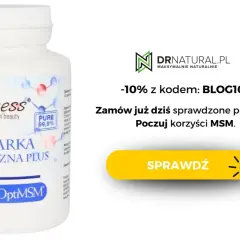 Suplement diety Aliness MSM Siarka Organiczna Plus. Czy siarka organiczna jest szkodliwa? Nie, to cenne źródło MSM dla zdrowia. Sprawdź!