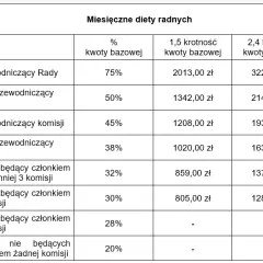Diety radnych osiedla: Ile zarabiają i od czego zależy kwota?