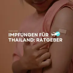 Arm mit Pflaster nach Impfung. Ratgeber für Reisen nach Thailand ohne Impfung.