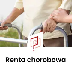 Osoba starsza z pomocą drugiej osoby korzysta z chodzika. Temat: renta chorobowa po 50 roku życia.