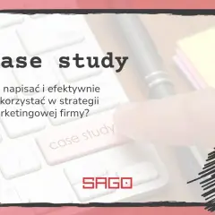 Jak napisać studium przypadku i wykorzystać je w strategii marketingowej firmy? Klawisz "case study" na klawiaturze.