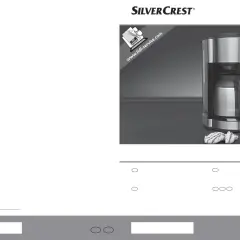 Ekspres Silvercrest z termosem, gotowy do odkamieniania. Instrukcja online na www.lidl-service.com.