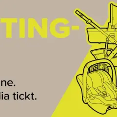 MARKETING-FUZZI! Kreativ. Ideenmaschine. Weiß wie Social Media tickt." – eine Ausbildung Marketingkommunikation für kreative Köpfe. Kinderwagen und Taschen.