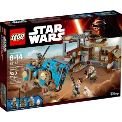 Zestaw lego 75148 "Spotkanie na Jakku" z postaciami Rey, BB-8 i innymi.