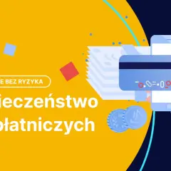 Bezpieczeństwo kart płatniczych. Dowiedz się, jak placic karta bezpiecznie i bez ryzyka. Ilustracja przedstawia kartę, telefon i monety.