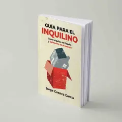 Guía para el inquilino: cómo alquilar una vivienda en España y sobrevivir. Ilustración de una casa saliendo de una caja.