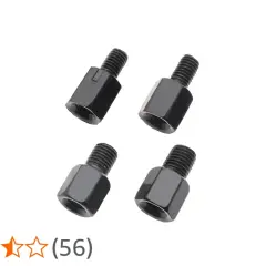 Set di 4 adattatori specchietti moto da 10 a 8 mm, ideali per personalizzare la tua moto.