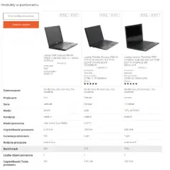 Porównanie laptopów: Dell Latitude E6400, Toshiba Portege Z20t, Lenovo ThinkPad T570. Ranking procesorów laptop uwzględnia ich wydajność.