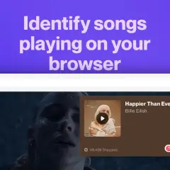 Jak znalezc piosenke z nagrania w przeglądarce? Wyświetla się okienko z tytułem "Happier Than Ever" Billie Eilish.