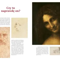Domniemany autoportret Leonarda da Vinci, starca z brodą i zmęczonymi oczami, spoglądającego z pożółkłej kartki.
