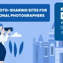 Discover the 5 best platforms to share photos for professional photographers, featuring Kwikpic, PhotoShelter, 500px, and Zenfolio.