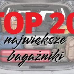 Otwarty bagażnik SUV-a wypełniony po brzegi walizkami i torbami. TOP 20 największych bagażników.