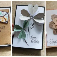 Kartki urodzinowe DIY ze zszywką - proste pomysły i inspiracje