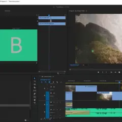 Adobe Premiere Pro showing how to install transitions in Premiere Pro, with "Dip to White" selected in the Effects panel.