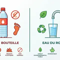 Eau en bouteille vs eau du robinet : peut on boire l'eau du robinet en France ? L'eau du robinet est économique, écologique et durable.
