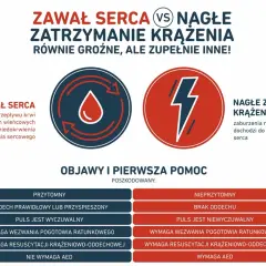 Zawał serca vs NZK: objawy i pierwsza pomoc. Porównanie symptomów, które mogą przypominać nerwicę, ale są oznaką poważnych problemów z sercem.