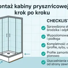 Instrukcja montażu kabiny prysznicowej krok po kroku. Sprawdź stabilność brodzika, wypoziomuj ściany. Poznaj montaż kabiny prysznicowej cena.