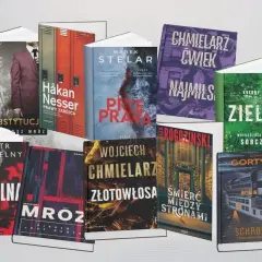 Książki, które tworzą najlepsze polskie kryminały, w zimowej scenerii. Wśród nich "Piekło jest puste" Remigiusza Mroza.