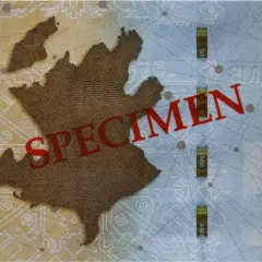 50 manatów, waluta Azerbejdżanu, z mapą kraju i napisem "SPECIMEN".