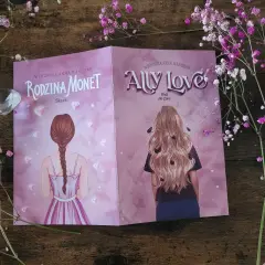 Dwie okładki książek Weroniczki Anny Marczak: "Rodzina Monet" i "Ally Love". Idealne dla fanów historii podobnych do rodziny Monet.