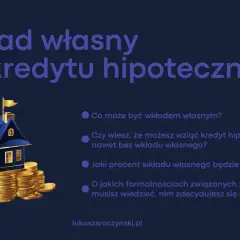 Wkład własny do kredytu hipotecznego: co to, jak go uzyskać i jaki procent jest optymalny? Dom na stosie monet.