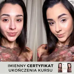 Przed i po: subtelny makijaż do szkoły, który podkreśla urodę. Certyfikat ukończenia kursu.