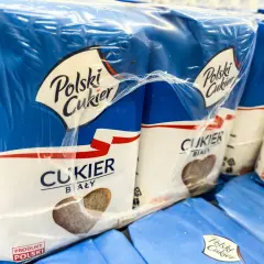 Paczki cukru białego z napisem "Polski Cukier" i "Produkt Polski". To jest nasz polski cukier.