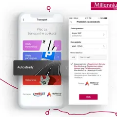 Aplikacja Millennium Bank umożliwia płatności za autostrady. Zobacz, autopay co to za usługa i jak z niej korzystać.