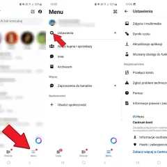 Jak odblokować Messengera na telefonie? Kliknij Menu, potem Ustawienia, a następnie Centrum kont.
