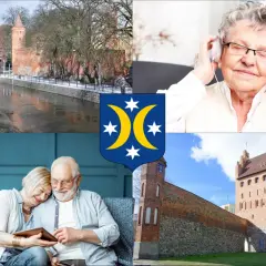 Dom seniora Centrum Rehabilitacji Goldental: szczęśliwi seniorzy, zabytkowa architektura i relaks.