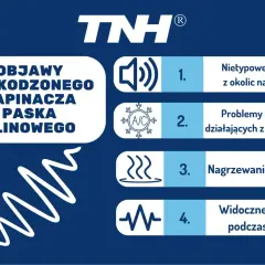 Objawy uszkodzonego napinacza paska klinowego: nietypowe dźwięki, problemy z układami, nagrzewanie się paska, drgania. Czas na wymianę paska klinowego!