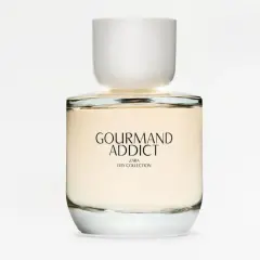 Perfumy Zara "Gourmand Addict" w szklanej butelce z białym korkiem. Zapach dla prawdziwego gourmanda.