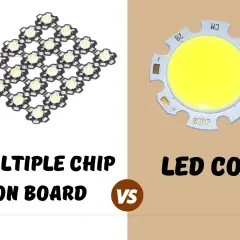 Porównanie różnych rodzajów diod Cree: Multiple Chip on Board vs LED COB.