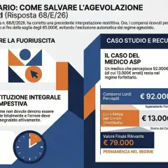 Fac simile fattura medico forfettario: caso studio di un medico che restituisce 13.000€ per errore, rimanendo nel regime agevolato.