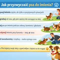 Jak nauczyć psa reagować na imię? Używaj go w pozytywnych sytuacjach, nagradzaj za reakcję i bądź cierpliwy. Pies skojarzy swoje imię z czymś miłym.