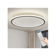 Plafón led redondo 60 cm con control remoto, ilumina tu hogar con estilo moderno.