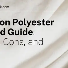 Guide sur le mélange coton polyester : avantages, inconvénients et utilisations. Le tissu blanc doux est idéal pour les vêtements.