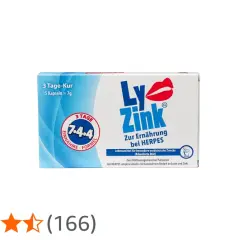 Ly-Zink-Packung für die Ernährung bei HERPES. Enthält Lysin und Zink für Patienten mit besonderem Bedarf.