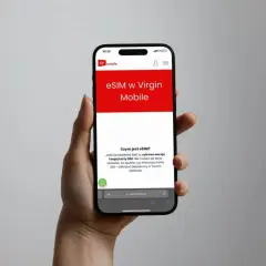 eSIM w Virgin Mobile to cyfrowa wersja karty SIM, bez abonamentu. Bezpieczna i wygodna.