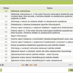 Wybierz dokument ZUS DRA, aby wypełnić deklarację rozliczeniową.
