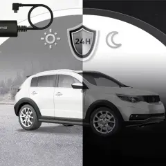 Kamera samochodowa 70mai z trybem parkingowym zapewnia 24h monitoring pojazdu, chroniąc go w dzień i w nocy.