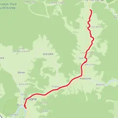 Trasa rowerowa velo dunajec zakliczyn prowadzi przez malownicze tereny, mijając miejscowości takie jak Maszyna, Podjast i Powroźnik.