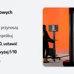 Profesjonalna fotografia produktowa: ustawienia aparatu do testów. Zmniejsz ISO, ustaw przysłonę f/10 i zwiększ ogniskową dla lepszych rezultatów.