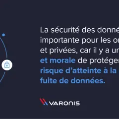 Icônes de sécurité et de personnes autour d'un bouclier. La **data masking** est essentielle pour protéger les utilisateurs et la réputation.