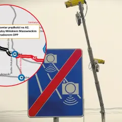 Nowy odcinkowy pomiar prędkości na A2 między Mińskiem Mazowieckim a Kałuszynem. Uważaj na kamery!