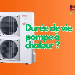 Unité extérieure de pompe à chaleur. Découvrez la durée de vie d'une pompe à chaleur pour un confort durable.