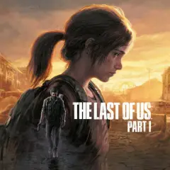 Ellie i Joel, bohaterowie The Last of Us, przemierzają zniszczone miasto. Klikacze czają się w cieniu.