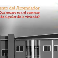 Fallecimiento del arrendador: ¿cómo modificar contrato de alquiler de la vivienda? Fachada de edificio moderno.