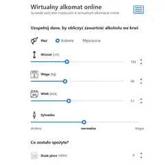 Jak alkomat liczy promile? Przelicznik, błędy i wiarygodność